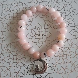 💜Pink opal cat bracelet